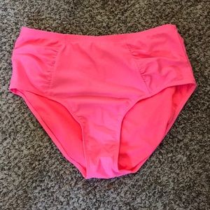 Old Navy Pink High Waisted Swim Bottoms